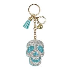 6-0014 Nøkkelanheng dødningshode Blå